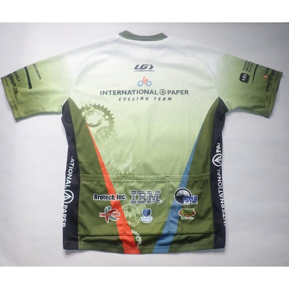 Louis Garneau International Paper Cycling Team Jersey M-L half Zip - Picture 6 of 9